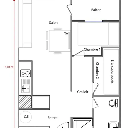 Apartmán 4 Personnes Val Louron Loudenvielle *